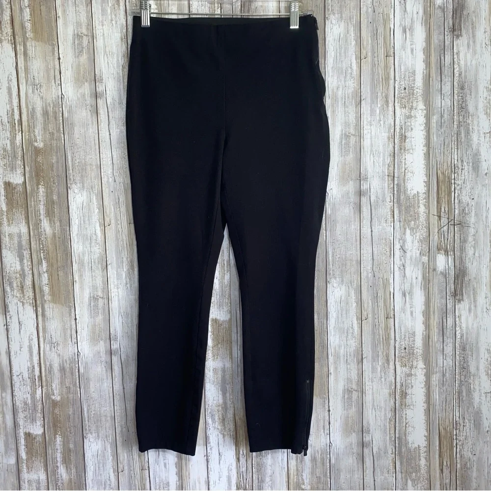 White House Black Market Black Pull On Skinny Crop Pants - Picture 3 of 7